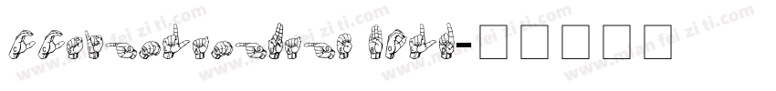 CCSignLanguage Bold字体转换